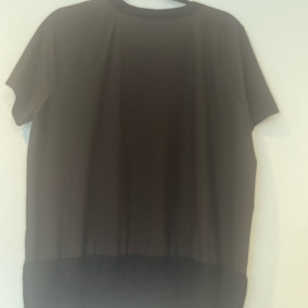 Athleta Zephyr Cropped Tee Black Sz. S